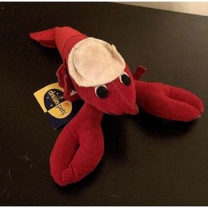 Vintage Dream Pets Red Lobby Lobster Sailor Hat Plush Stuffed Animal Toy  W/Tag
